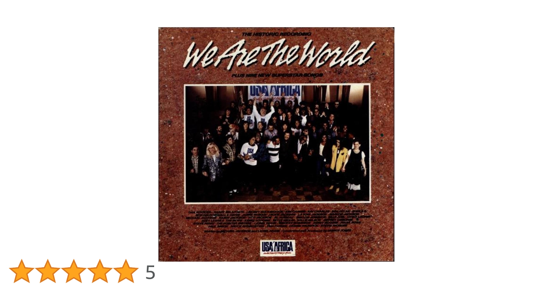 洋楽 USA for AFRICA/THE ALBAM WE ARE THEWORLD U.S.A. for Africa - We Are The World | Deezer
